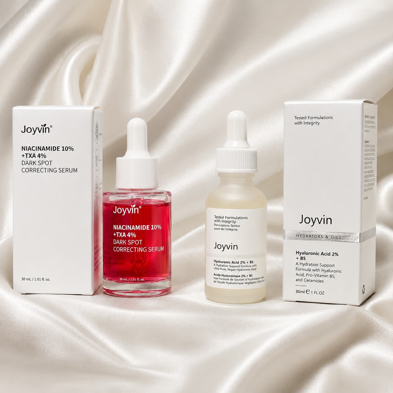 Exclusive Spot-Correcting Skincare Set Niacinamide Serum & Hyaluronic Acid Hydrating Serum